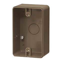 PVR-0BC0LB | 露出スイッチボックス （防水コンセント用・片側