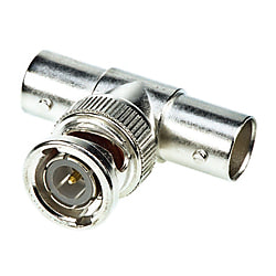 同軸 変換アダプタ Molex T型分岐 BNC ジャック - BNC - プラグ 同軸 ニッケル