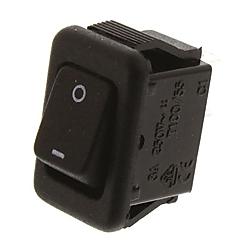 ZF ロッカースイッチ Electronics 黒（SPST,スチール合金）