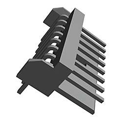電線対基板 8極 1列 ライトアングル 2.5mm EIシリーズ
