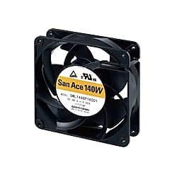 防水ファン 140mm角×38mm厚 San Ace 140W 9WLタイプ