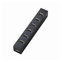 【超新作】 U2H-Z7SBK | 7ポートUSBハブ U2H-Z7Sシリーズ（ブラック） USB パソコン用キーボード