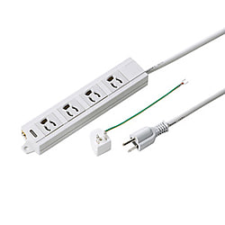 電源タップ（3P→2P変換タイプ）