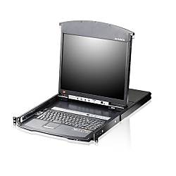 17／19インチ 16ポート カテゴリ5e デュアルスライド LCD IP-KVMドロワー