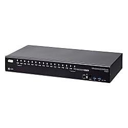 16ポート USB・DisplayPort KVMスイッチ