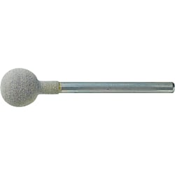 Mounted Points - Ball Bit, Rubber Grindstone with Shank A120-6-17