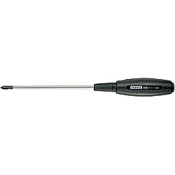Screwdriver With Cushioned Grip (Thin-Shaft Type), No. 610 6101100