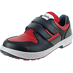 快適・軽量3層底安全靴 8518赤黒