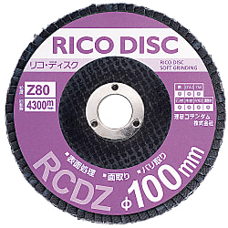 Rico Disc, φ100, Zirconia Abrasive Grains RCDZ-100-15-40