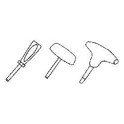 刃先交換式工具用 レンチ