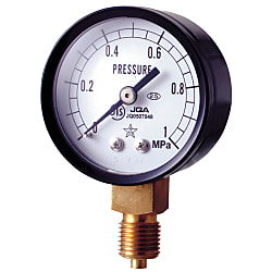 Compact Pressure Gauge (A-Frame Stand Type, ø50), Application: Constant Pressure Measurement of Gas or Liquid AT1/4X50X0.4MPA