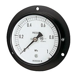 Ordinary pressure gauge (D frame embedded type, ø75) AC15-231-0.1MP