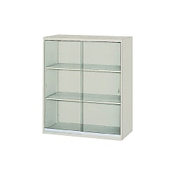 Library, Glass Sliding Door Bookcase Height 105–1110 mm N305G