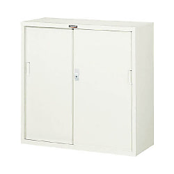 Library, Steel Double-Sliding Door Filing Cabinet Depth 400 mm, Max. Load 180-200 kg/Unit W304D