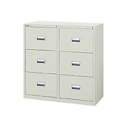 Library, Steel Filing Cabinet Storage (White / Neo Gray) WT2C4S