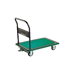 プレス製運搬車ハイグレード運搬車 （固定ハンドルタイプ・ストッパー・ブレーキ付）