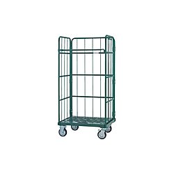 鋼製カゴ車省音タイプ ハイテナー （床板プラスチック製）