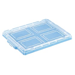 Box Container Lid, Gray/Yellow/Blue/Orange/White/Cream SK-12-2-F-BL