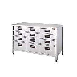 Stainless Steel Storage Cabinet Vertical Drawer-Attached Depth 450 mm Type KTVO-450