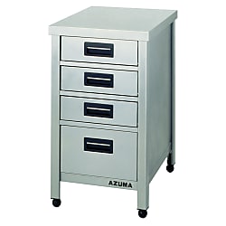 Stainless Steel Storage Cabinet Vertical Drawer-Attached Depth 600 mm Type