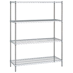 Stainless Steel Erector Shelf, Single Type (640, 613 mm Depth) SMS910-PS1390-4