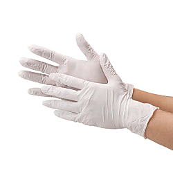 Nitrile Rubber Gloves, Nitrile, Single Use Gloves, With Powder 2044W-L