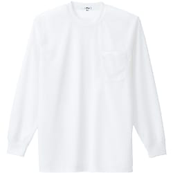 AZ-10575 吸汗速乾（クールコンフォート）長袖Ｔシャツ（ポケット付）（男女兼用）