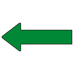 JIS Pipe Identification Direction Indicating Sticker: Arrow