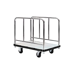 Steel Dandy Platform Truck, Handwheel Both Side Type, Long Material Transporting Platform Truck