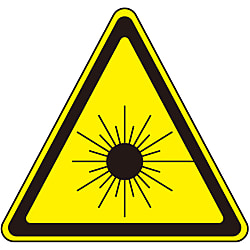 Laser warning label laser A (large)