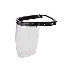 ヘルメット取付型防災面（簡単着脱タイプ）