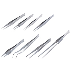 Tweezers made from Stainless Steel/Titanium Total Length (mm) 125–190 1-9749-32