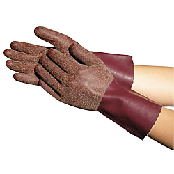 Natural Rubber Gloves Towaron Long Type (with fabric lining) 152-M