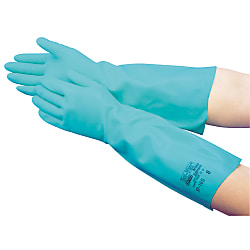 Nitrile Rubber Gloves, Solvex, Thick Type / Thick Long Type 165-LL