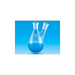 Fine共通摺合二口なす型フラスコ 50～100ml ガラス
