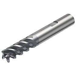 荒加工、中仕上げ用エンドミル（ダブルフルート）R付きウェルドン R216.24-06050CBC13P-1620