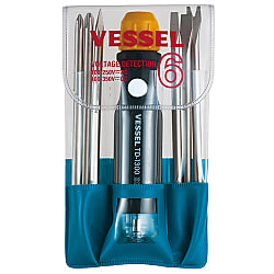 Screwdriver Set for Voltage Detection Replacement Set of 6 (for Low Voltage)