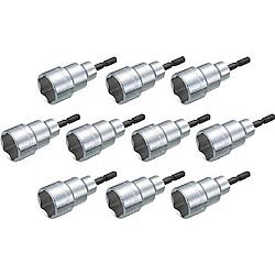電動ドライバーソケット(充電工具:18V対応) 10個入り