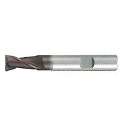 TOP-Cut超硬ソリッドエンドミル 2枚刃 ロング（シャンク切欠きあり）
