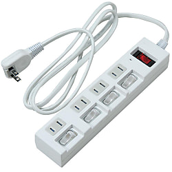 Power Strip with Localized Switches for Energy Conservation Y02BKS452WH