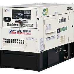 可搬形ディーゼル発電機（第3次排気ガス規制対応機） オイルガード付