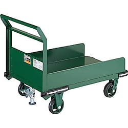 鋼鉄製運搬車 （固定ハンドルタイプ・三面パネル付・ストッパー付）