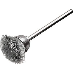 軸付ミニチュアカップ型ブラシ（軸径3mm）