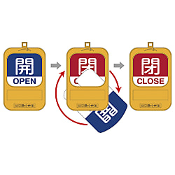 Opening and Closing Tags for Rotary Valve "Open, Close" Special 15-360 164092