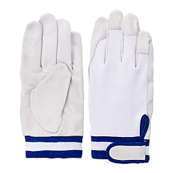 2-234 Pigskin Gloves, with Back Knitted MG, 2 Pairs