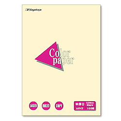 カラーペーパー中厚口A4 100P レモン