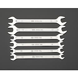 6本組/10-19mm 両口スパナ(薄型)