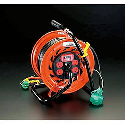 AC125V/30m コンセント固定リール(元置・過負荷遮断)