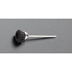 25.4mm/3.2mm軸 カップ型軸付ブラシ(豚硬毛)