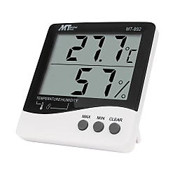 Indoor Thermometer-Hygrometer - Wall/Desktop Type, Digital, Large Display, MT-892